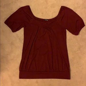 Maroon top sz M